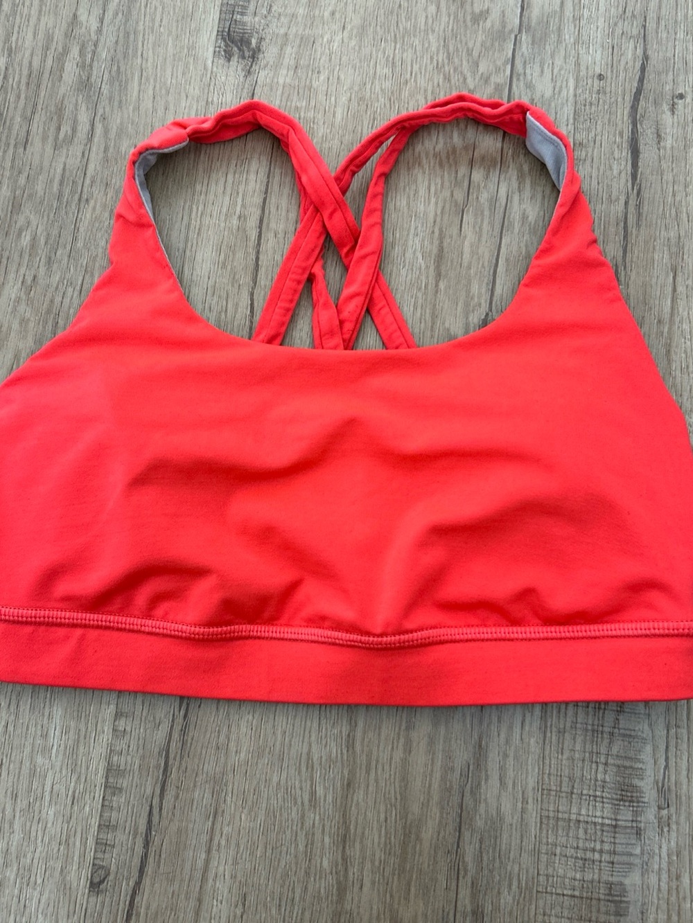 lululemon athletica Red Strappy Crossback Sports Bra